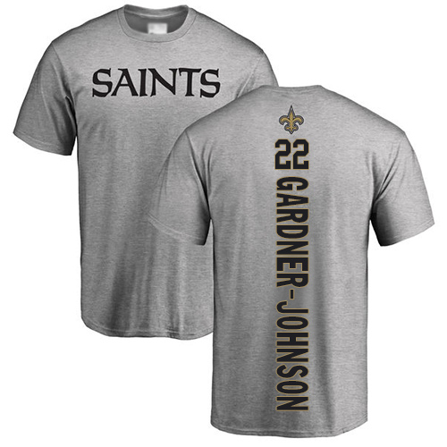 Men New Orleans Saints Ash Chauncey Gardner Johnson Backer NFL Football 22 T Shirt